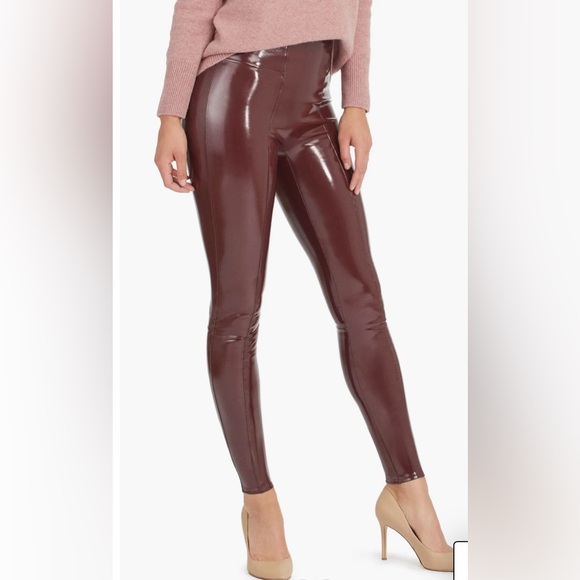 SPANX Pants - SPANX Faux Patent Leather Leggings- Tall